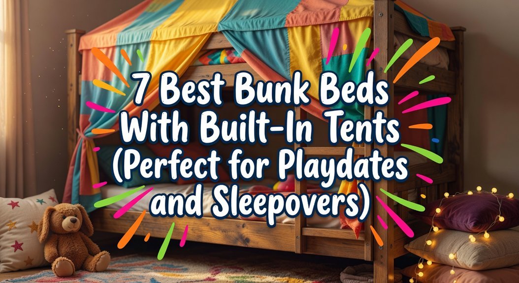 built in tent bunk beds