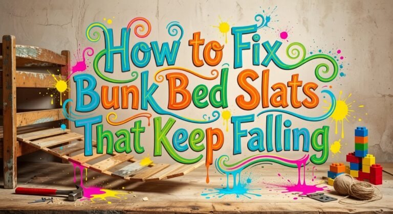 bunk bed slats stabilization