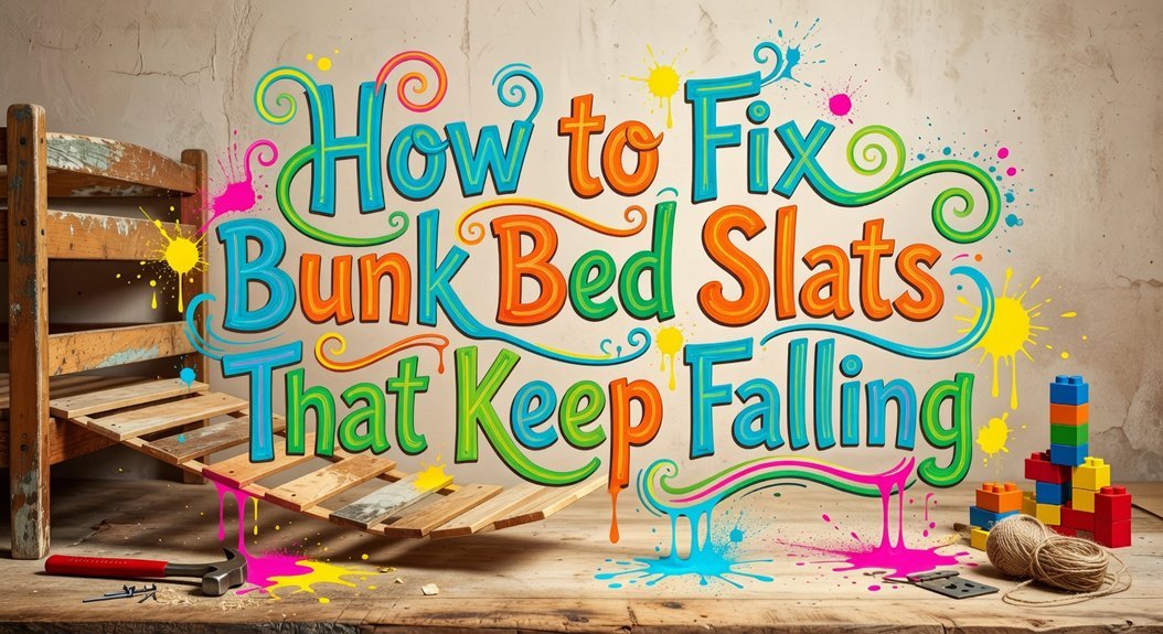bunk bed slats stabilization