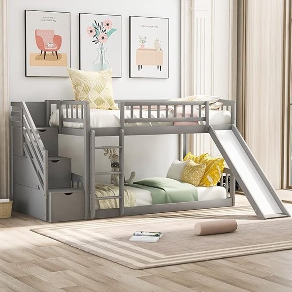 bunk bed with slide