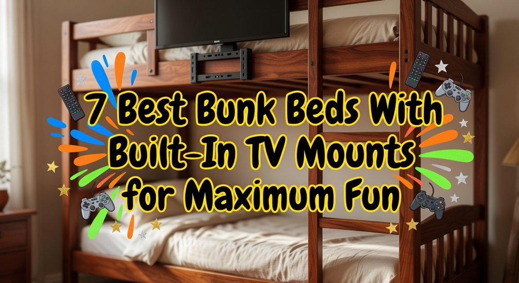 bunk beds incorporating televisions