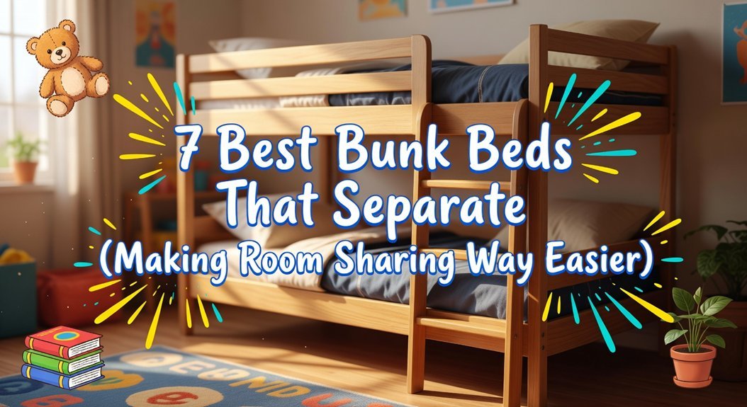 bunk beds separating conveniently