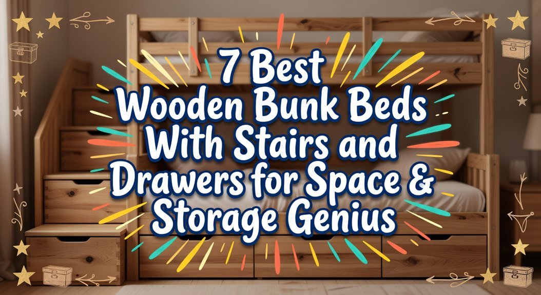 7 Best Wooden Bunk Beds With Stairs and Drawers for Space & Storage Genius