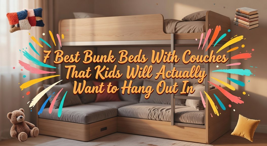 bunk beds with couches