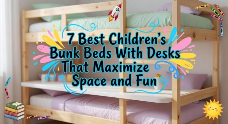 bunk beds with desks