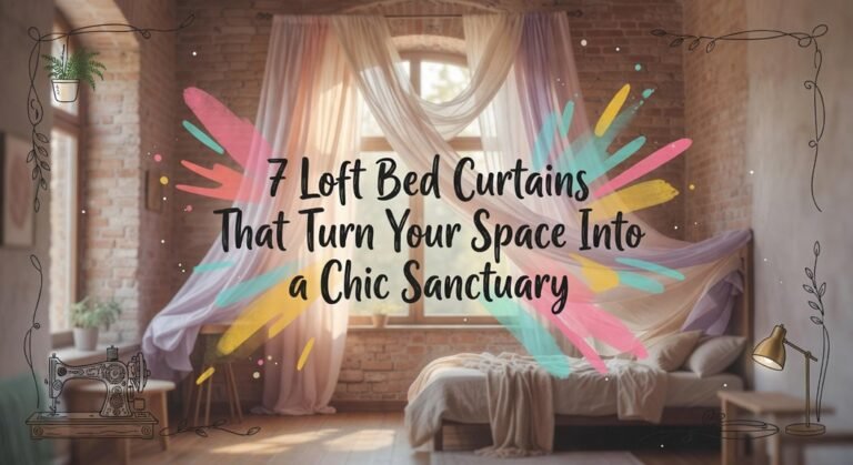 chic loft bed curtains