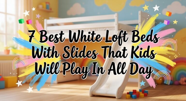 children s white loft slides