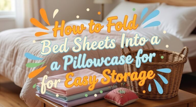 compact bed sheet storage