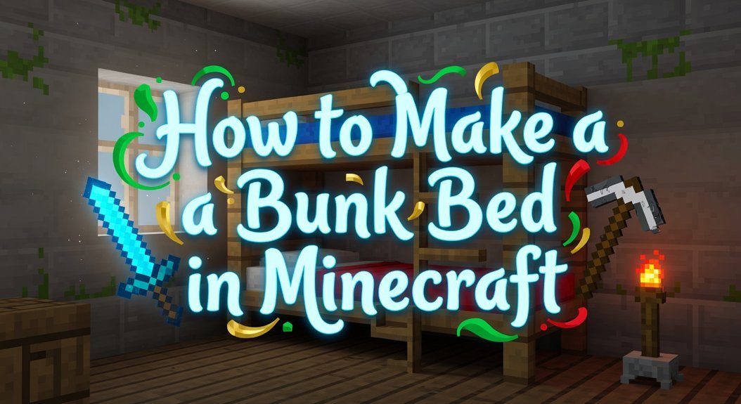 crafting minecraft bunk beds