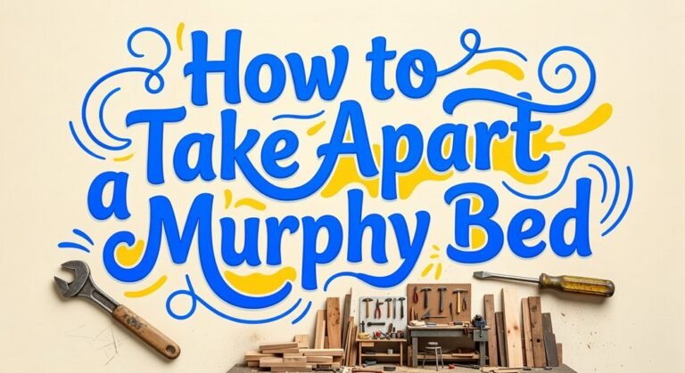 disassembly instructions for furniture