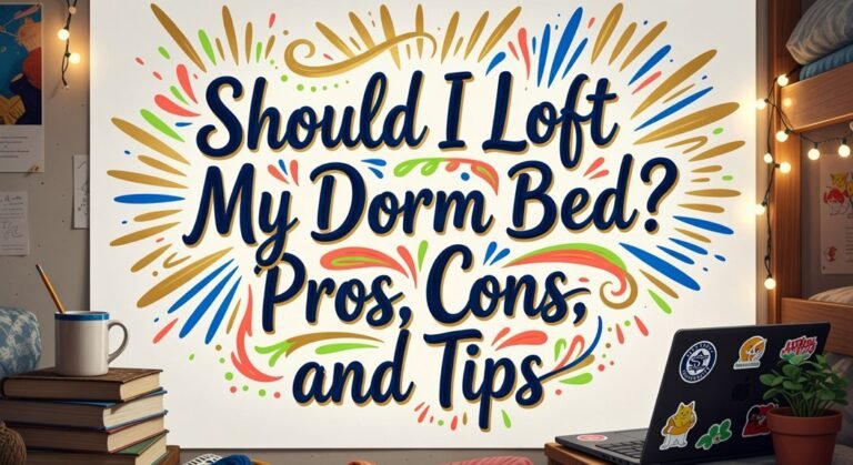 dorm bed lofting guide