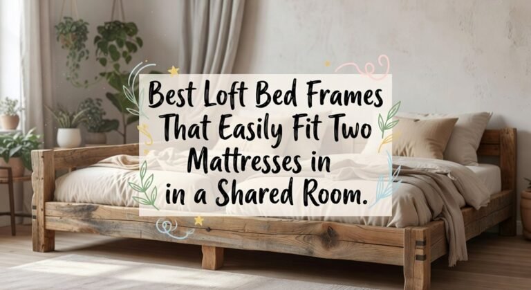 double mattress loft frames