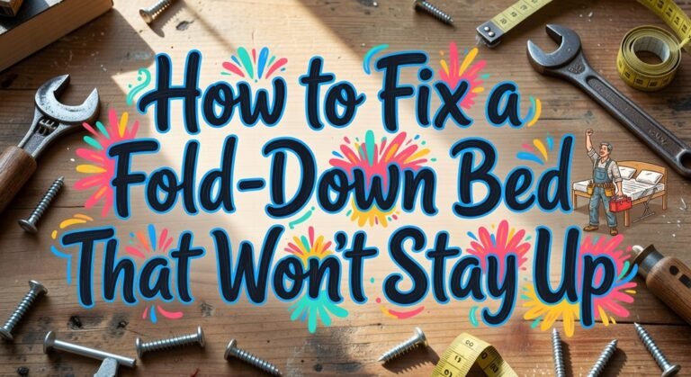 fixing fold down bed support