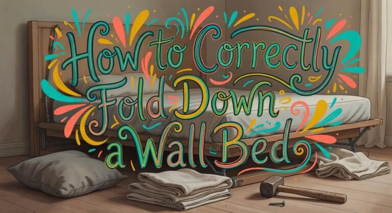folding down a wall bed