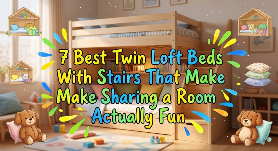 fun twin loft stairs