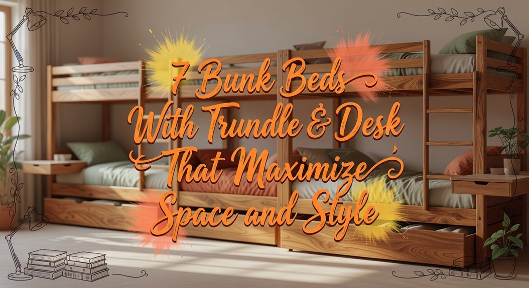 7 Bunk Beds with Trundle & Desk That Maximize Space and Style