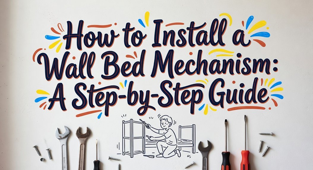 installing wall bed mechanism