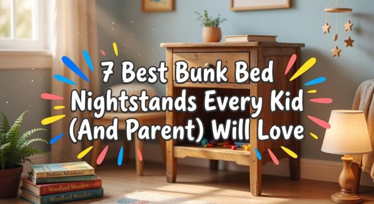 kid friendly bunk bed nightstands