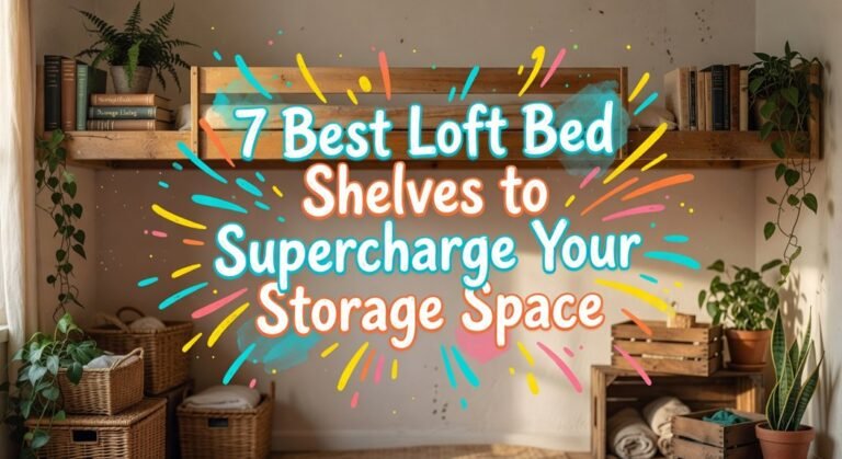 loft bed storage shelves