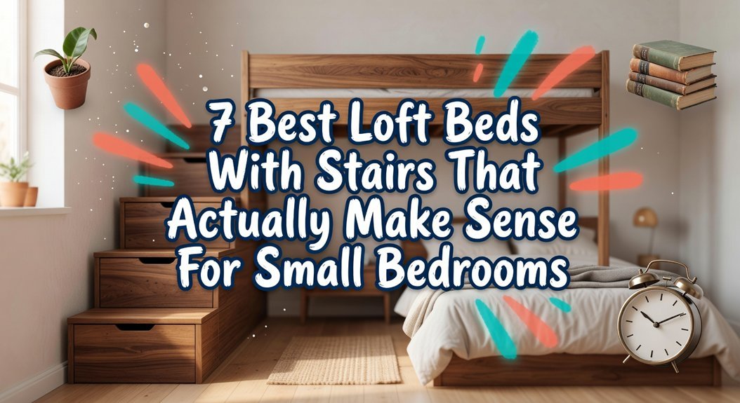 loft beds feature stairs