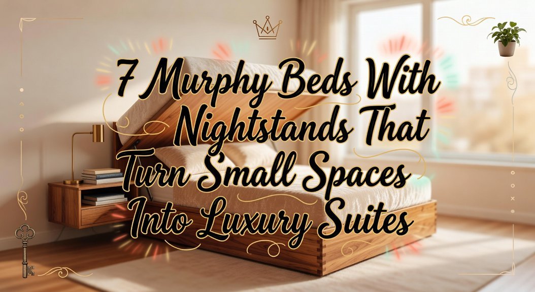 murphy bed nightstand combos