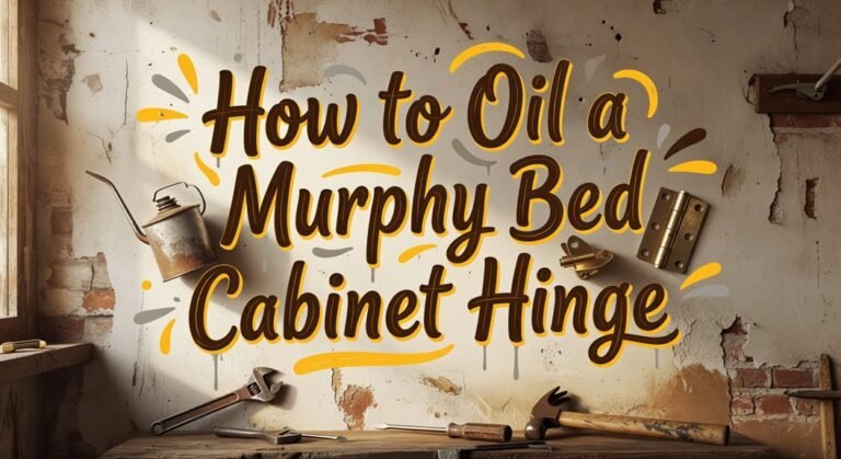 oiling a cabinet hinge
