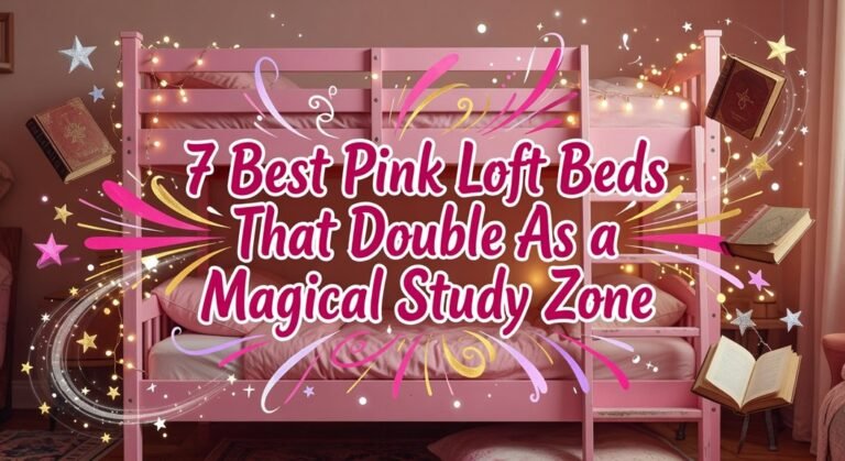 pink study loft beds