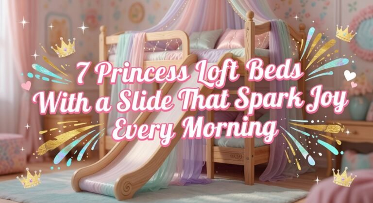 princess loft beds slide