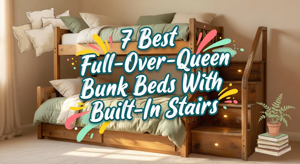 queen bunk bed stairs