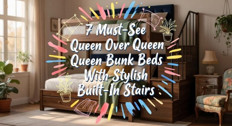queen bunk beds stairs