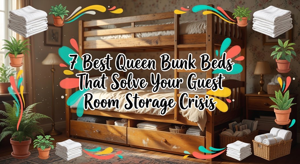 queen bunk beds storage