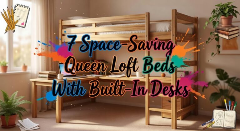 queen loft desk beds