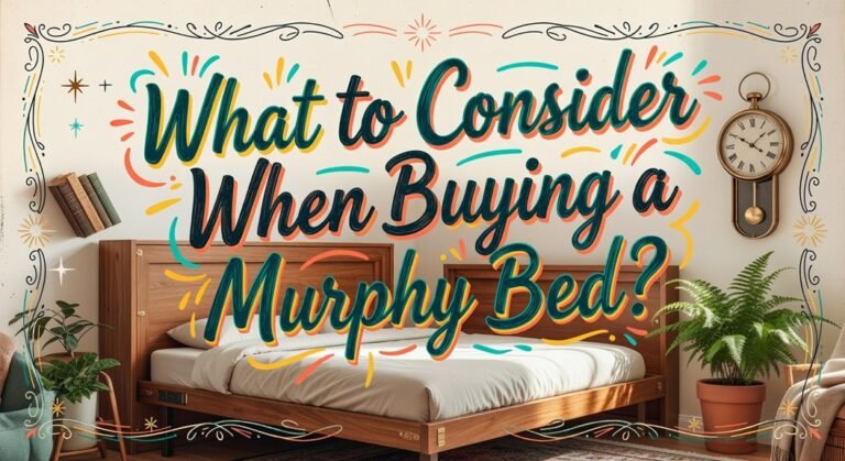 space saving bed considerations