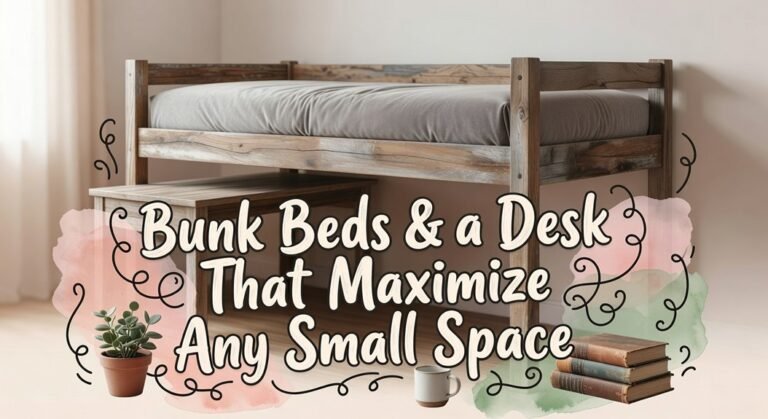 space saving desk bunk beds