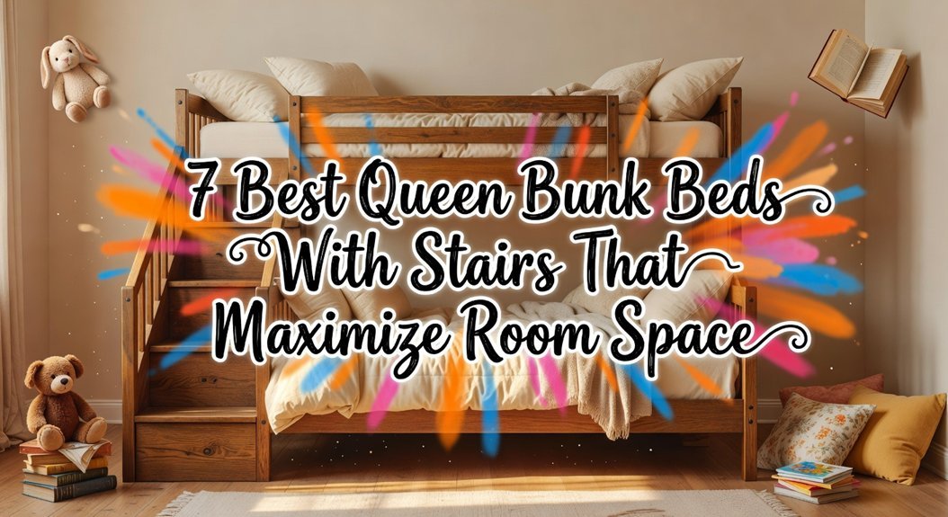 space saving queen stair bunkbeds