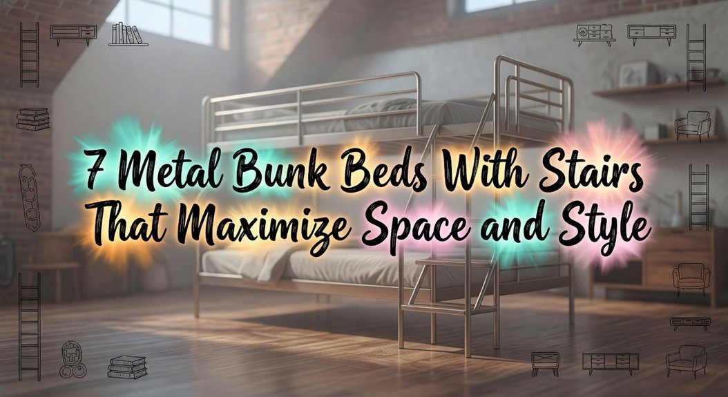 space saving styled metal beds