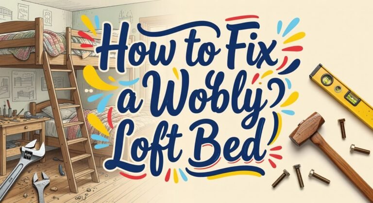 stabilize loft bed frame