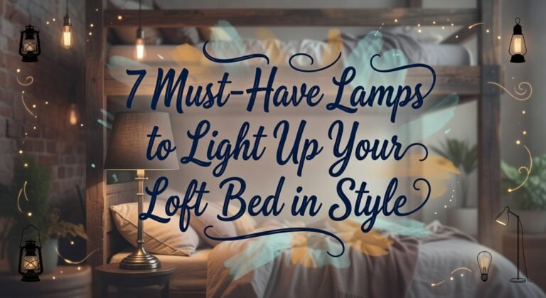 stylish loft bed lighting