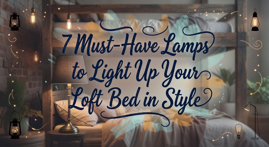 stylish loft bed lighting