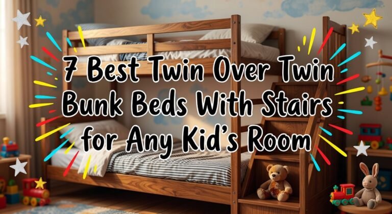 twin bunk beds stairs