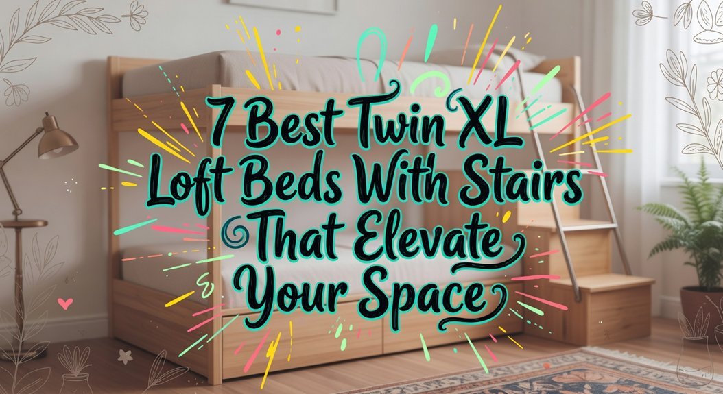 twin xl loft stair beds