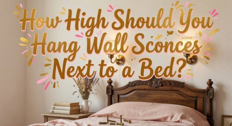 wall sconce bedside height