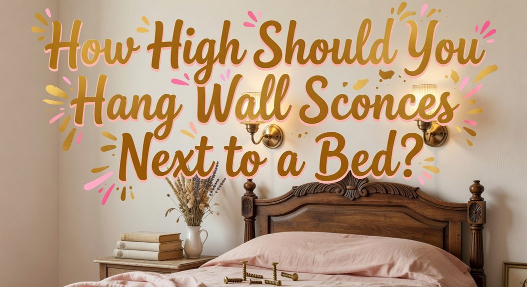 wall sconce bedside height