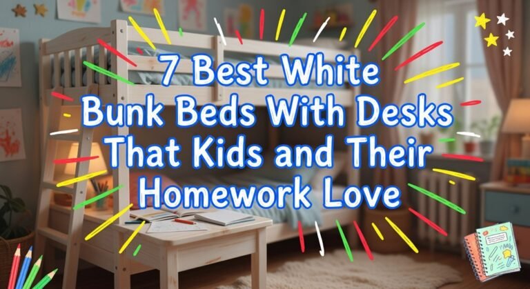 white kids homework beds