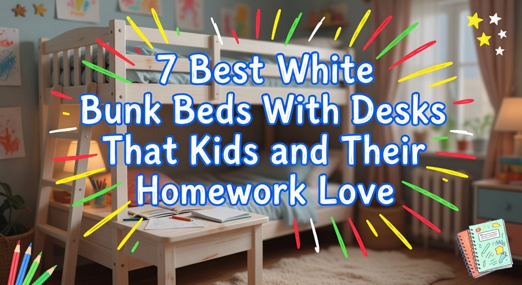 7 Best White Bunk Beds with Desks That Kids and Their Homework Love